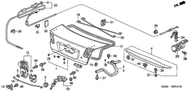 Trunk Lid for 2005 Honda Civic #0