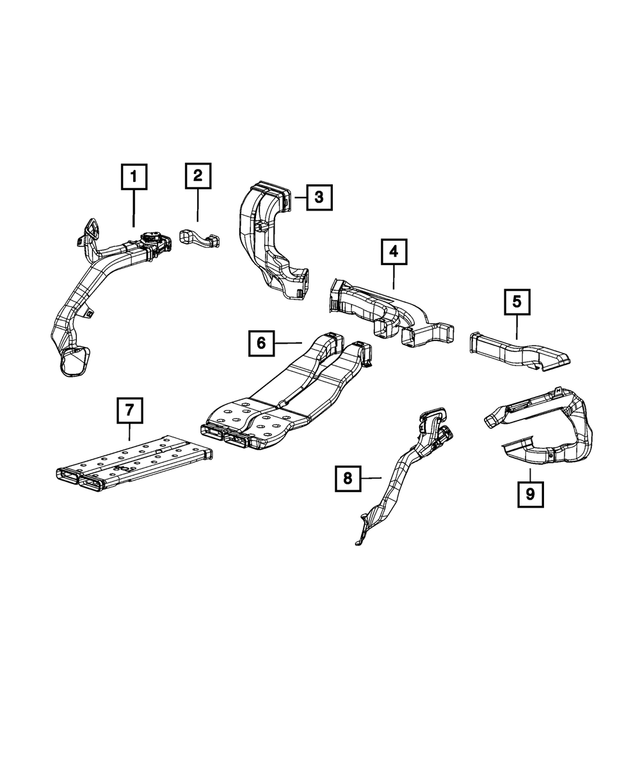 68430450AC - Air Conditioners and Heaters: Vent Valve for Mopar Image image
