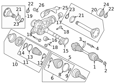 Carrier & Front Axles for 2013 Porsche Cayenne #0