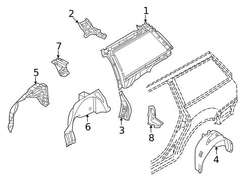 Inner Structure for 2001 Volkswagen Passat #3