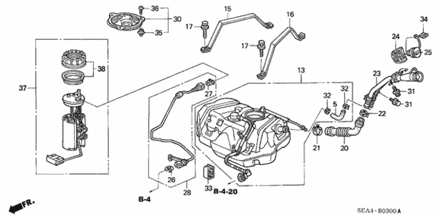 Fuel Tank for 2004 Acura TSX #0