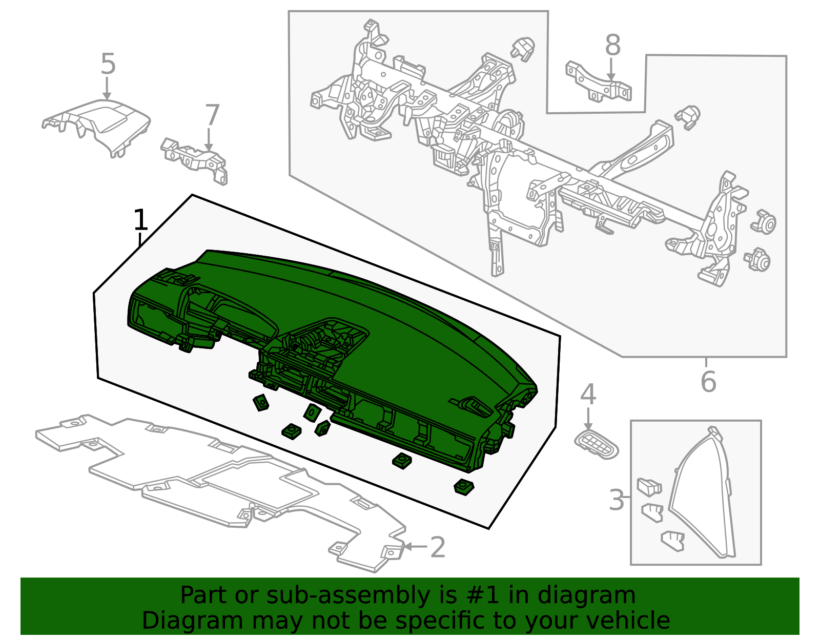 77100-T56-A00ZA - Dashboard Panel | Genuine Honda Parts