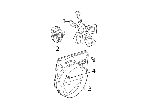 Cooling Fan for 2003 Dodge Ram 1500 #0