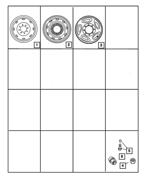 Wheels and Hardware for 2002 Dodge Ram 2500 #1