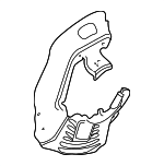 34111162956 - : Splash Shield for BMW: 525i, 528i, 530i Image