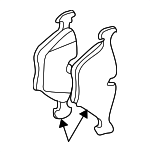 34116761279 - : Disc Brake Pad Set Front for BMW: 528i Image