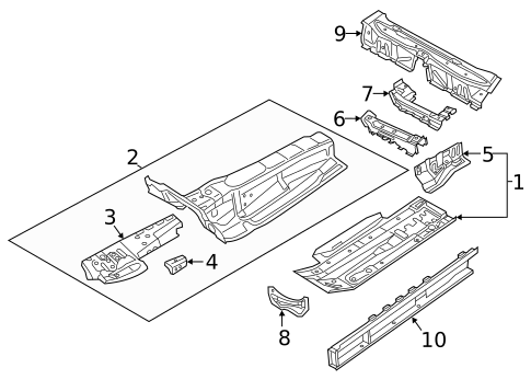 Floor & Rails for 2017 Audi RS7 #0