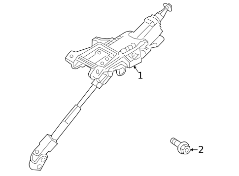 Steering Column Assembly for 2008 Volvo C70 #0