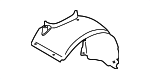 98750420400 - Body: Rear Fender Liner for Porsche: Boxster, Cayman Image
