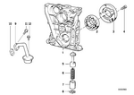 11141714613 - Engine: Oil Pump Cover for BMW Image