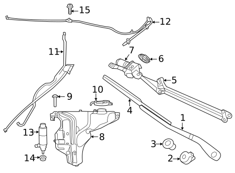 Wiper & Washer Components for 2012 Chrysler 200 #0