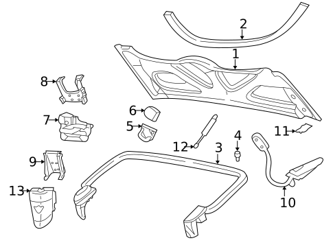 Rear Compartment for 1998 Chevrolet Corvette #0