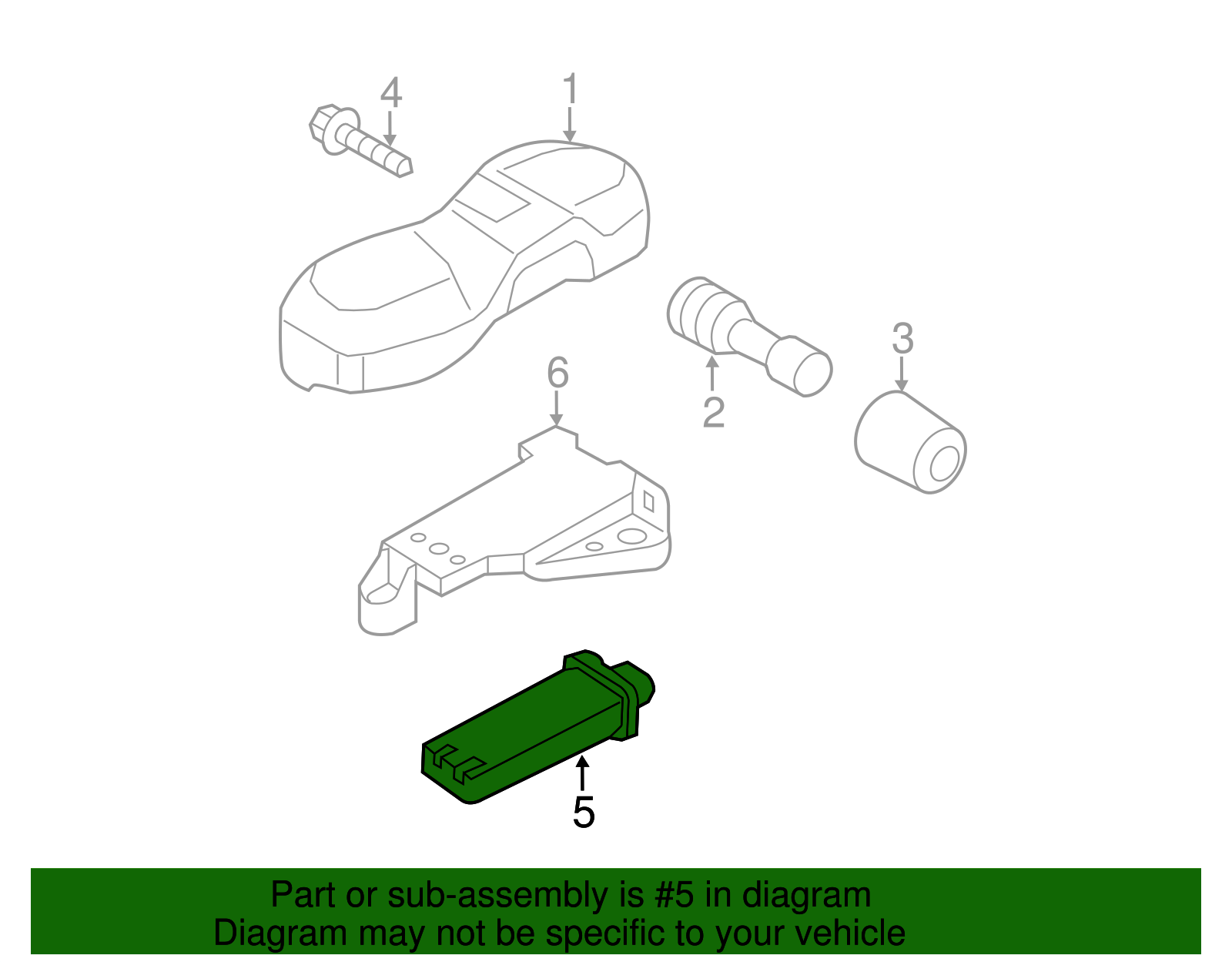 Tire Pressure Monitoring System (TPMS) Control Module - Porsche (9P1-907-273-A)