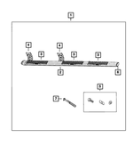 68193124AA - Mopar Accessories - Component Parts: Side Step Step Pad for Ram: 1500, 2500, 3500 Image