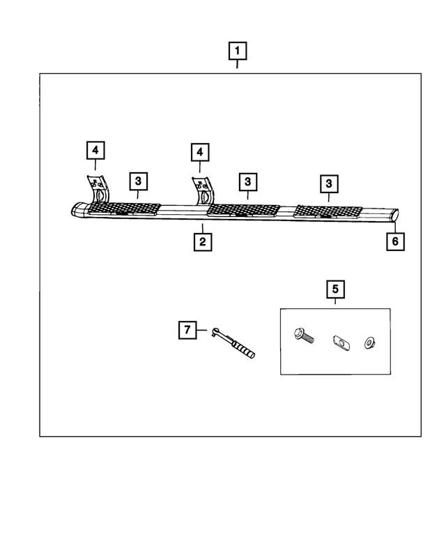 68193124AA - Mopar Accessories - Component Parts: Side Step Step Pad for Mopar Image