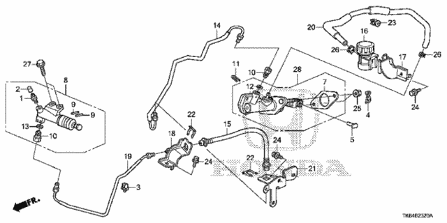 Clutch Master Cylinder for 2012 Honda Fit #0