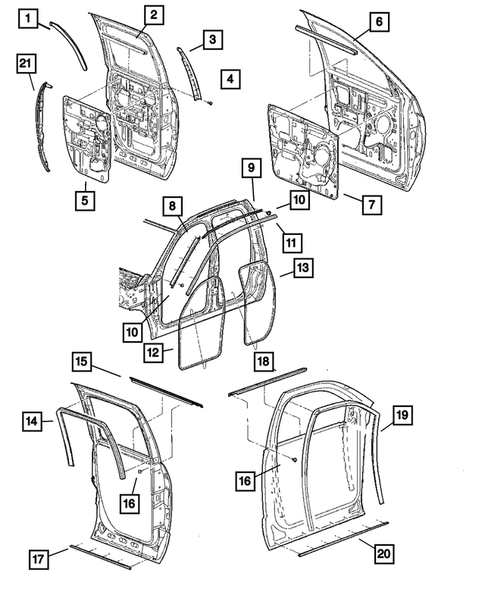 Weatherstrips and Seals for 2007 Dodge Ram 2500 #0