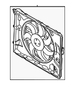 17117590699 - Cooling System: Fan &amp; Motor for BMW: 128i, 135i, 135is, 325i, 325xi, 328i, 328i xDrive, 328xi, 330i, 330xi, M3, Z4 Image