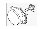 84501AJ060 - Electrical: Fog Lamp Assembly for Subaru: Crosstrek, Forester, Impreza, Legacy, WRX, WRX STI Image