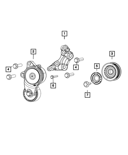 Pulleys and Related Parts for 2023 Jeep Gladiator #0