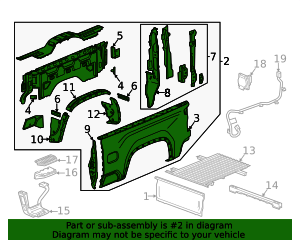 2020-2025 Chevrolet Side Panel 85554908 GM | GMPartsDirect.com