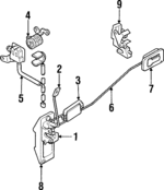 8971552990 - Body: Lock for Isuzu Image