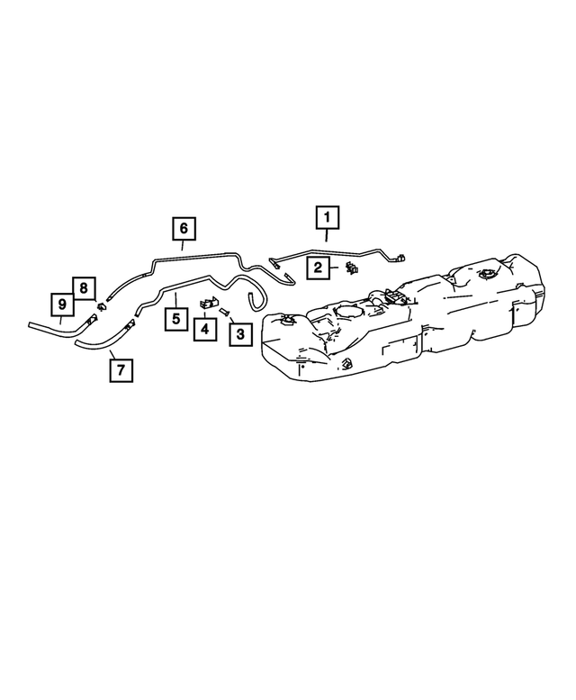 68013494AA - Fuel: Fuel Supply Tube for Dodge: Sprinter 2500, Sprinter 3500 Image