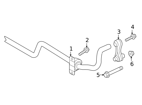 Stabilizer Bar & Components for 2020 Volkswagen Atlas Cross Sport #0