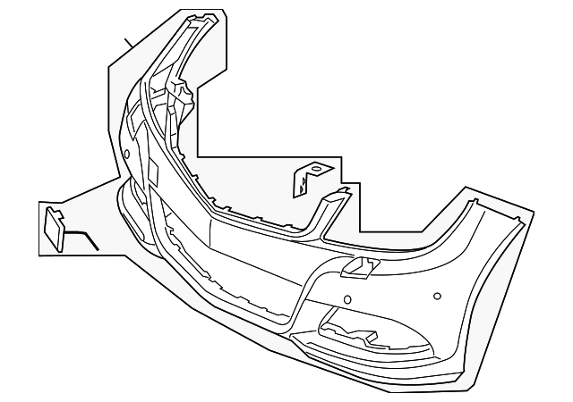 Genuine OEM Exchange Trim Bumper | 204-880-61-47-64-9999