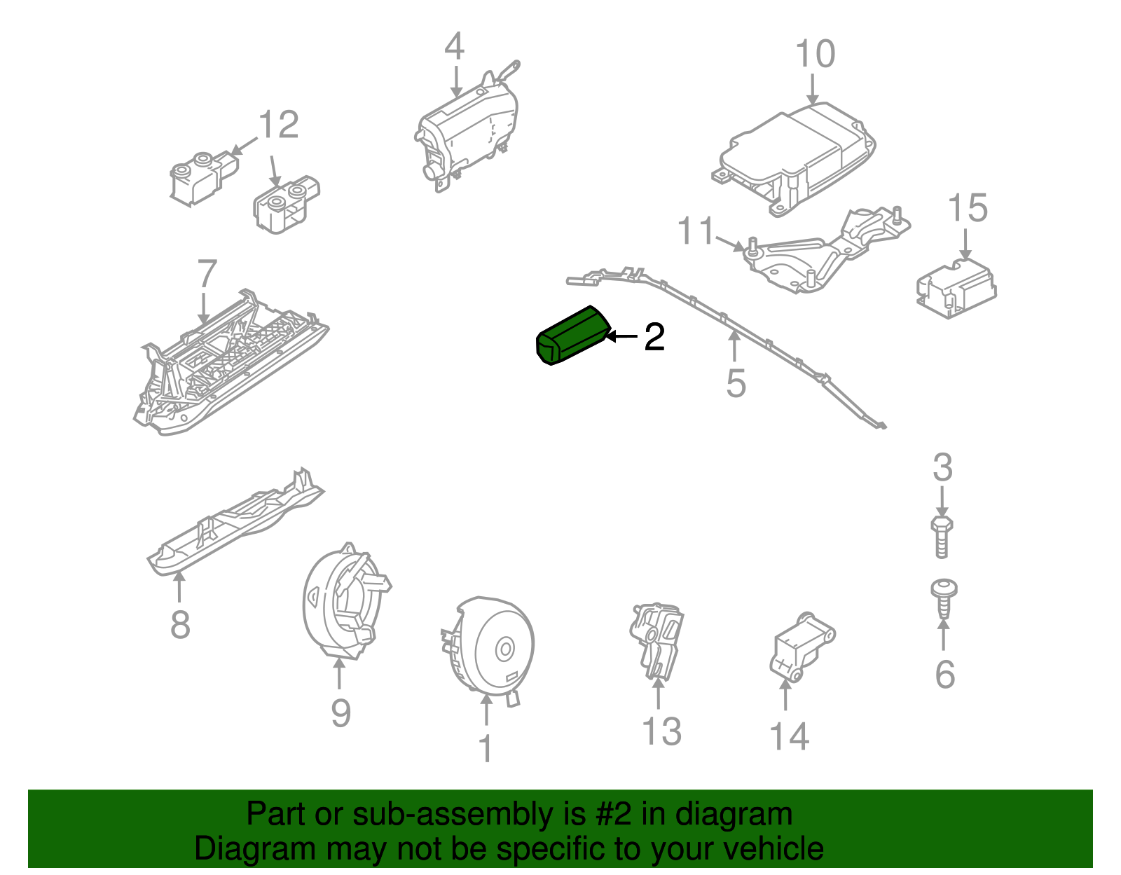 Passenger Inflator Module - BMW (72-12-7-009-246)