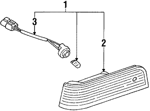 Side Marker Lamps for 1990 Nissan Pulsar NX #0