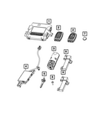 68767980AA - : Integrated Key Fob Transmitter for Mopar Image