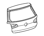 5G6827025Q - Body: Lift Gate for Volkswagen: e-Golf, Golf, Golf R Image
