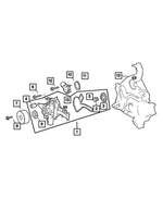 5098918AA - : Thermostat Housing for Mopar Image