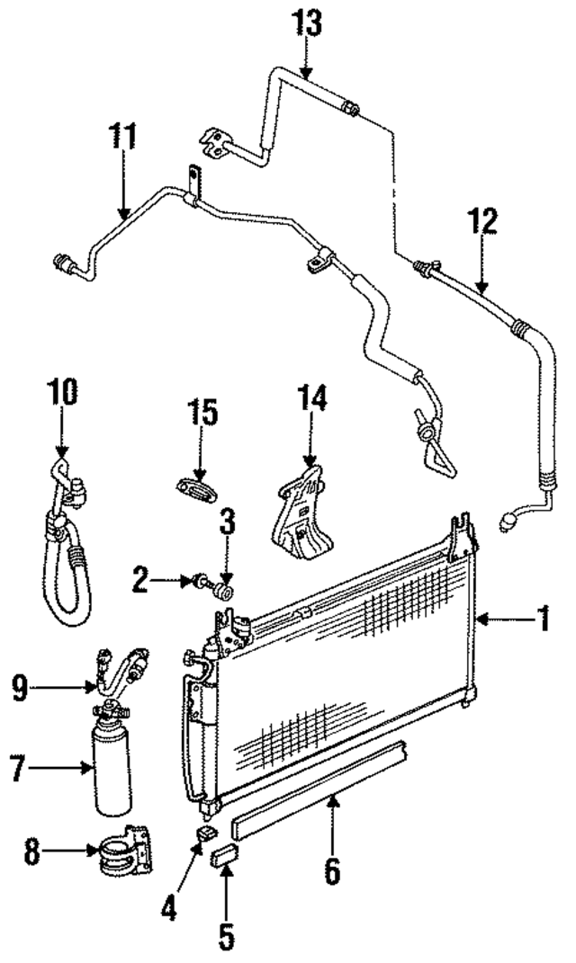 8970821100 - : Condenser for Isuzu Image