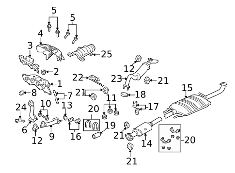 Exhaust Manifold for 2009 Mazda Tribute #0