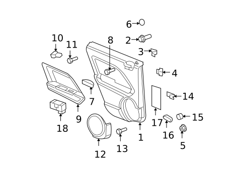 Rear Door for 2011 Dodge Caliber #1