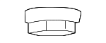 1J0035437 - Electrical: Antenna Nut for Porsche Image