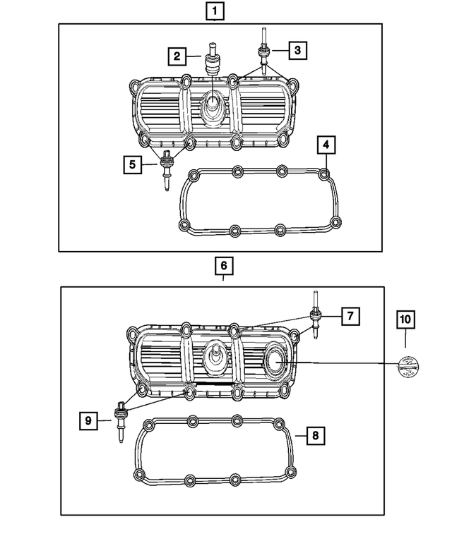 4648973AD - 3.8L Gas; Engine: Pcv Valve for Mopar Image