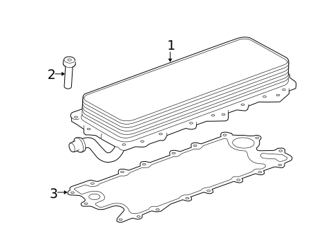 Engine Oil Cooler for 2010 Land Rover Range Rover #1
