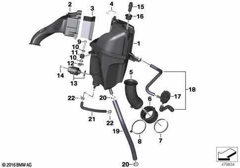 Intake Muffler for 2019 BMW-Motorrad G 310 R #0