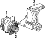 FOTZ10A313A - Electrical: Alternator Mount Bracket for Ford: Aerostar, Explorer, Ranger Image