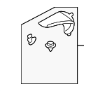 7627154G00P4Z - Body: Pillar Trim for Suzuki Image