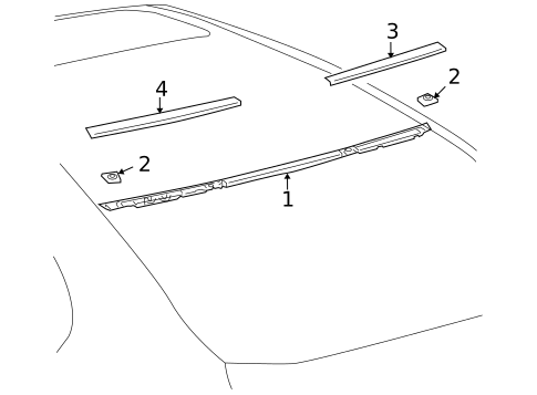High Mounted Stop Lamp for 2010 Lexus LS600h #0