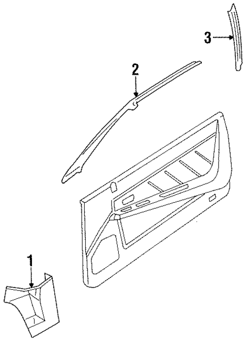 Interior Trim - Pillars for 1990 INFINITI M30 #0