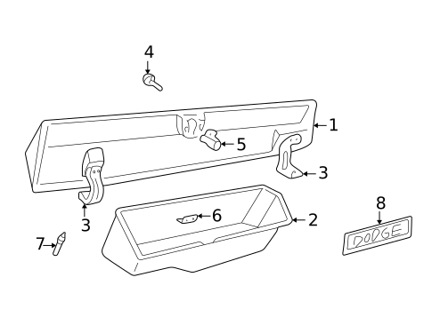 Glove Box for 1996 Dodge B3500 #0