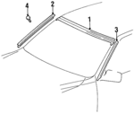 7553150030 - Body: Upper Molding for Lexus: LS400 Image