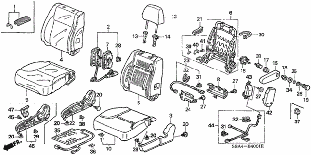 Front Seat (R.) for 2003 Honda CR-V #0