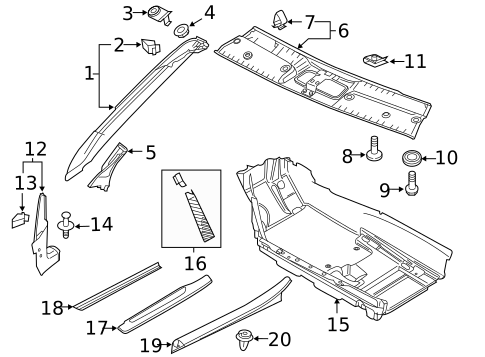 Interior Trim - Pillars for 2011 Audi R8 #0