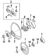 9017912086 - Steering: 1984-1998 Toyota - Wheel Nut for Toyota: Avalon, Celica, MR2, Pickup Image